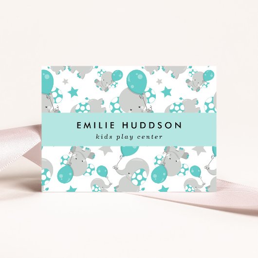 可愛いゾウ、キッズセン遊ター、アクティビティセンター 名刺