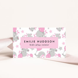 可愛いゾウ、キッズセン遊ター、アクティビティセンター 名刺