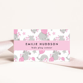 可愛いゾウ、キッズセン遊ター、アクティビティセンター 名刺