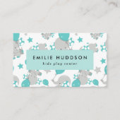 可愛いゾウ、キッズセン遊ター、アクティビティセンター 名刺 (正面)