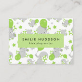 可愛いゾウ、キッズセン遊ター、アクティビティセンター 名刺 (正面)