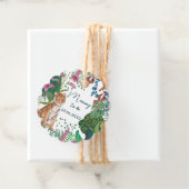 可愛いタイガーサファリママ赤ちゃんシャワー フェイバータグ (インサイチュ)