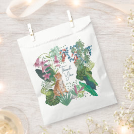 可愛いタイガージャングルサファリありがとう赤ちゃんシャワー フェイバーバッグ