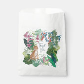 可愛いタイガージャングルサファリありがとう赤ちゃんシャワー フェイバーバッグ (正面)