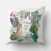 可愛いタイガージャングルママ赤ちゃんシャワー クッション (正面)