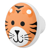 可愛いタイガーワイルドワンジャングルサファリ動物マンガ セラミックノブ (右)