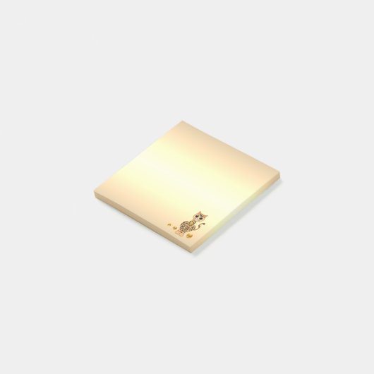 可愛いタイガー猫マンガ ポストイット (アングル)