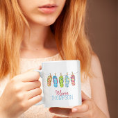 可愛いタイポグラフィパーソナライズされた夏 コーヒーマグカップ