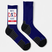 可愛いタイポグラフィ最高の野球パパ永遠の父の日 ソックス (右)