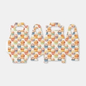 可愛いタイルのカップケーキパターン フェイバーボックス (折り畳みなし)