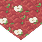 可愛いタイルのリンゴの模様のフルーツパーティー ショートテーブルランナー (コーナー)