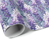 可愛いタイルの藤の柄 ラッピングペーパー (ロールコーナー)