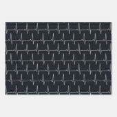 可愛いタイルナースパターンパーティー ラッピングペーパーシート (正面2)