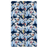 可愛いタイルビーチサメ柄パーティーバッグ スモールペーパーバッグ (裏面)