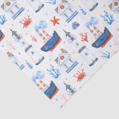 可愛いタイルビーチライトハウスミックス 薄葉紙 (詳細)