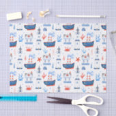 可愛いタイルビーチライトハウスミックス 薄葉紙 (クラフト)