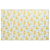 可愛いタイル張りのアヒル柄の織物 ファブリック (ファットクウォーター)