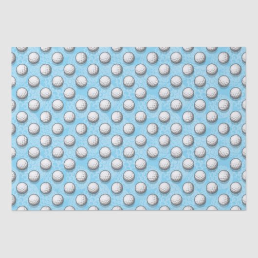 可愛いタイル張りのゴルフボールタイル 薄葉紙 (正面)