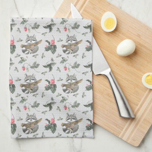 可愛いタイル張りのラックス愛好家のパターン キッチンタオル (四つ折り)