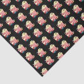 可愛いタイル張りの映画ポップコーン 薄葉紙 (詳細)