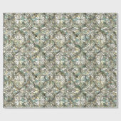 可愛いタイル張りの真珠のパタ結婚ーン ラッピングペーパー (フラット)