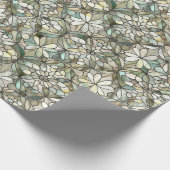 可愛いタイル張りの真珠のパタ結婚ーン ラッピングペーパー (角)