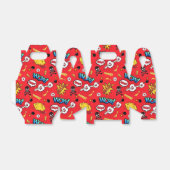 可愛いタイル張りスーパーヒーローのキッズパーティー フェイバーボックス (折り畳みなし)