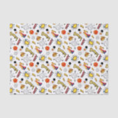 可愛いタイル張りスーパーヒーローのキッズパーティー 薄葉紙 (正面)