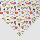 可愛いタイル張りスーパーヒーローのキッズパーティー 薄葉紙 (詳細)