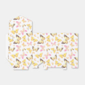 可愛いタイル張りバタフライ愛好家パーティー フェイバーボックス (折り畳みなし)