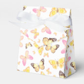 可愛いタイル張りバタフライ愛好家パーティー フェイバーボックス (正面サイド)