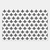 可愛いタイル張りパリ模様パーティー ラッピングペーパーシート (正面3)