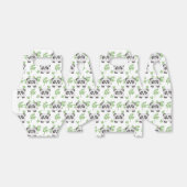 可愛いタイル張りパンダ熊パーティー小 フェイバーボックス (折り畳みなし)