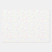 可愛いタイル張り模様パーティー ラッピングペーパーシート (正面)