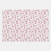 可愛いタイル日本のさくらんぼ ラッピングペーパーシート (正面2)