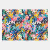 可愛いタイル日本の模様 ラッピングペーパーシート (正面3)