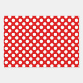 可愛いタイル水玉模様模様パーティー ラッピングペーパーシート (正面2)