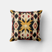 可愛いタイル状の南西パターン クッション (裏面)