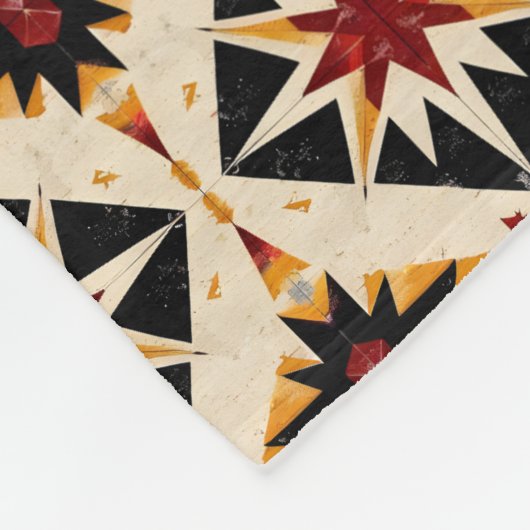 可愛いタイル状の南西パターン フリースブランケット (角)