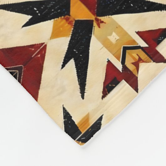 可愛いタイル状の南西パターン フリースブランケット (角)