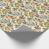 可愛いタイル茶パーティー ラッピングペーパー (角)