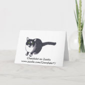 可愛いタキシード猫が大好き カード (裏面)