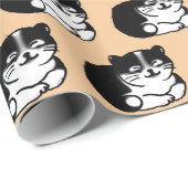 可愛いタキシード猫パターン ラッピングペーパー (ロールコーナー)