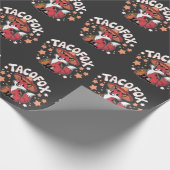 可愛いタコキツネ漫画デザインタコ愛好家 ラッピングペーパー (角)