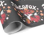 可愛いタコキツネ漫画デザインタコ愛好家 ラッピングペーパー (ロールコーナー)