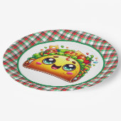 可愛いタコ好きパーティー ペーパープレート (アングル)