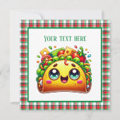 可愛いタコ好きパーティー 招待状 (正面)