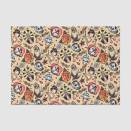 可愛いタトゥー好きのタイルパーティー 薄葉紙