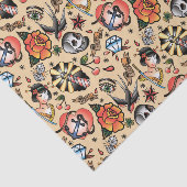 可愛いタトゥー好きのタイルパーティー 薄葉紙 (詳細)