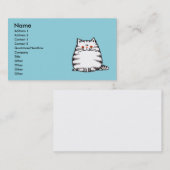 可愛いタビーキャット – かわいい子猫猫好き 名刺 (正面/裏面)